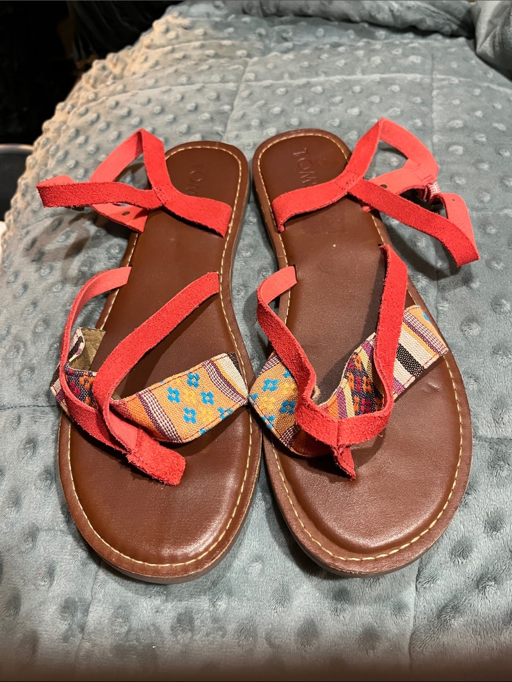 Boho Strappy Red Women’s Sandals